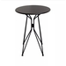 รูปย่อ Bar table size 70x70x100 cm.maximum load capacity: 35 kg.Black รูปที่3