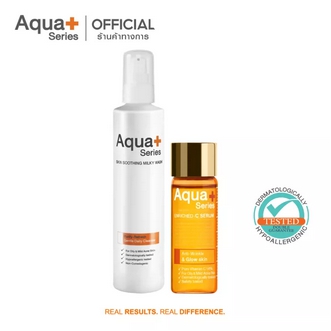AquaPlus EnrichedC Serum 15 ml. New Formula & Skin Soothing Milky Wash 175 ml. Suitable for Sensitive Skin & Acne Prone Skin | AquaPlus Thailand รูปที่ 1