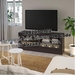 รูปย่อ Storage unit with sliding glass doors  Tv storage  Solid pine  Dark brown รูปที่4