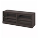 รูปย่อ Storage unit with sliding glass doors  Tv storage  Solid pine  Dark brown รูปที่3