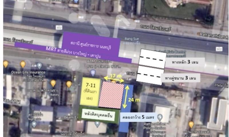 EPL-WH0381 ให้เช่าที่ดิน ย่านรัตนาธิเบศร์ นนทบุรี ขนาด102ตารางวา พร้อมสิ่งปลูกสร้างเป็นโครงเหล็ก รูปที่ 1