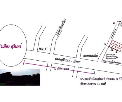 ขาย บ้านเดี่ยว 80 ตารางวา ถนนสายสุรินทร์-สังขะ เมืองสุรินทร์ รูปที่ 9