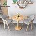 รูปย่อ spring home ชุดโต๊ะกาแฟ ไม้จริง โต๊ะกลม60cm พร้อมเก้าอี้ 2 ที่นั่ง ไม้เนื้อแข็ง ชุดโต๊ะกินข้าว โต๊ะกาแฟ โต๊ะมินิ 6060cm ชุดโต๊ะเก้าอี้ พร้อมส่ง รูปที่1