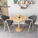รูปย่อ spring home ชุดโต๊ะกาแฟ ไม้จริง โต๊ะกลม60cm พร้อมเก้าอี้ 2 ที่นั่ง ไม้เนื้อแข็ง ชุดโต๊ะกินข้าว โต๊ะกาแฟ โต๊ะมินิ 6060cm ชุดโต๊ะเก้าอี้ พร้อมส่ง รูปที่3
