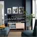 รูปย่อ TV cabinet  storage unit 120x42x48 cm. 2 doors and shelves  Max TV weight 50 kg.  Wood  White birch veneer รูปที่4