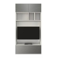 INDEX LIVING MALL ITALIVING TV Cabinet Set S06 120 cm.  White  Silver