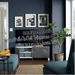 รูปย่อ TV cabinet  storage unit 120x42x48 cm. 2 doors and shelves  Max TV weight 50 kg.  Wood  White  black รูปที่4