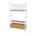 รูปย่อ TV cabinet  shelving 2 drawers 3 shelves  120x200x40 cm. TV up to 50 inches  20 kg.  Steel wood  Light brown white รูปที่2
