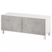 รูปย่อ TV cabinet  storage unit 120x42x48 cm. 2 doors and shelves  Max TV weight 50 kg.  Wood  White light grey รูปที่3