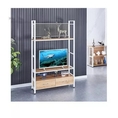 TV cabinet  shelving 2 drawers 3 shelves  120x200x40 cm. TV up to 50 inches  20 kg.  Steel wood  Light brown white