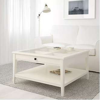 ส่งฟรี  โต๊ะกลางโซฟา โต๊ะรับแขก โต๊ะวางของ โต๊ะกาแฟ โต๊ะกลาง ขาวแก้ว 93x93 ซม. Coffee table whiteglass 93x93 cm Coffee Table Table living room living room table modern โต๊ะกลางโซฟา โต๊ะรับแขก รูปที่ 1