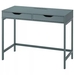 รูปย่อ Desk with 2 drawers home  office. 100x48 cm  Wood steel  Grey turquoise รูปที่2