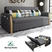 รูปย่อ spring home โซฟานอน 4ฟุต ด้วยการจัดเก็บ พร้อมหมอน2ใบ พอร์ตusb ปลอกถอดซักได้ โซฟา 2ที่นั่ง โครงเหล็ก ไม้เนื้อแข็ง โซฟาปรับนอนได้ โซฟาเบท sofa bed รูปที่1