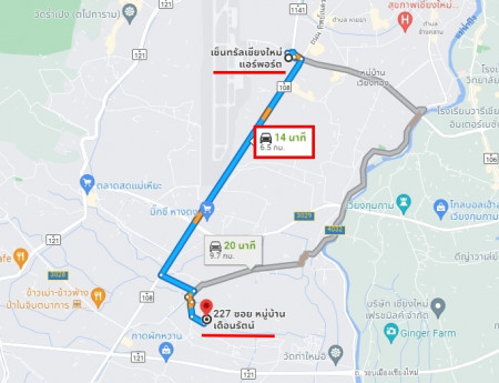 ขายบ้าน หมู่บ้าน เดือนรัตน์ ต.สันผักหวาน (สนามบิน 10นาที) รูปที่ 11