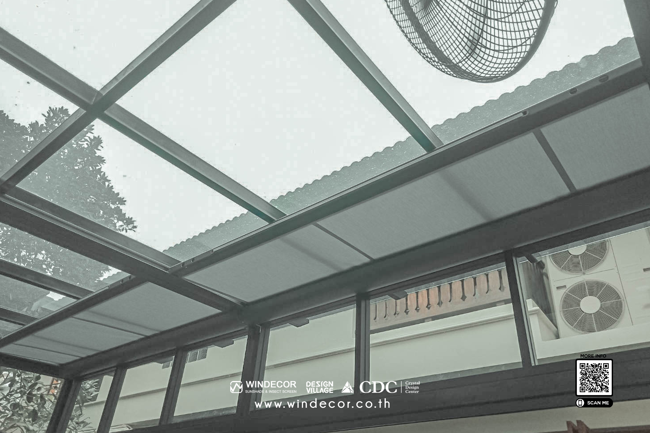 ม่านสกายไลท์ Skylight Curtain Systems ม่านสกายไลท์ สำหรับติดช่องแสงเพดาน ใต้หลังคากระจก รูปที่ 3