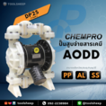 ปั๊มไดอะแฟรม Chempro รุ่น DP ปั๊ม AODD สำหรับสูบจ่ายสารเคมี หรือของเหลวหนืด