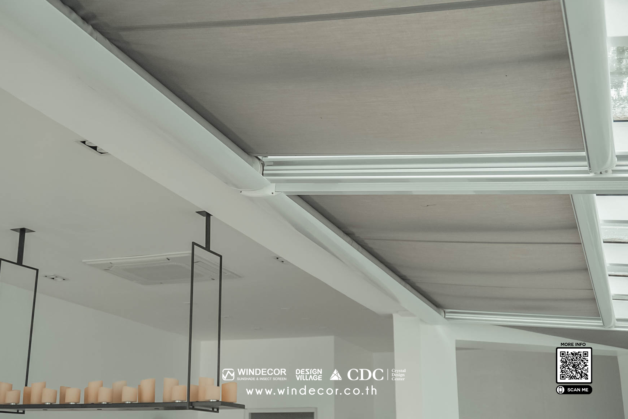 ม่านสกายไลท์ Skylight Curtain Systems ม่านสกายไลท์ สำหรับติดช่องแสงเพดาน ใต้หลังคากระจก รูปที่ 5