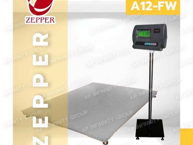 ตาชั่งดิจิตอล เครื่องชั่งตั้งพื้น 1000กิโลกรัม ละเอียด100กรัม ยี่ห้อ ZEPPER A12-FW1010-1000  รูปที่ 1