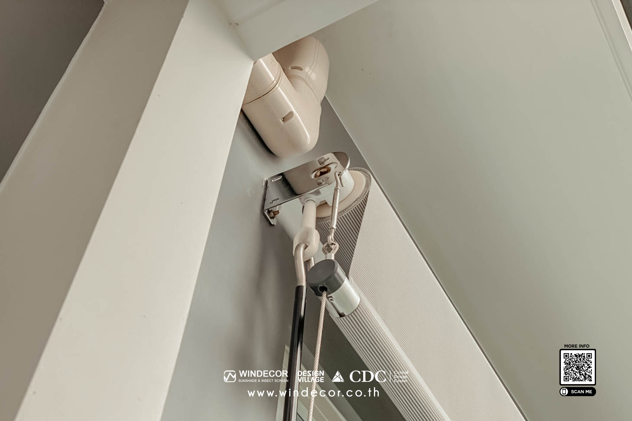 ม่านม้วนภายนอก Outdoor Blinds  ม่านม้วนแนวดิ่ง และ ม่านม้วนอัตโนมัติ รูปที่ 6