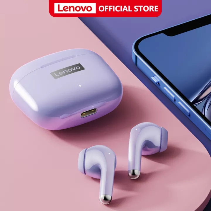 Lenovo LP40S หูฟังไร้สาย 2021 New Version LP40 หูฟังบลูทูธไร้สาย พร้อมไมค์ IPX5 Hd Music TWS พร้อมเสียงเพลงและโทรโทรศัพท์ รูปที่ 4