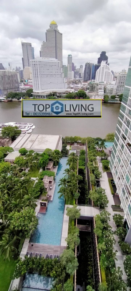 ให้เช่า คอนโด  มีเรือรับส่งถึง BTS Taksin The River Condominium 105 ตรม. รูปที่ 1