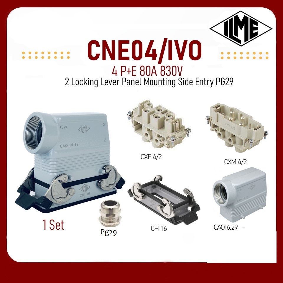 Heavy duty connector ILME Harting phoneix  รูปที่ 3