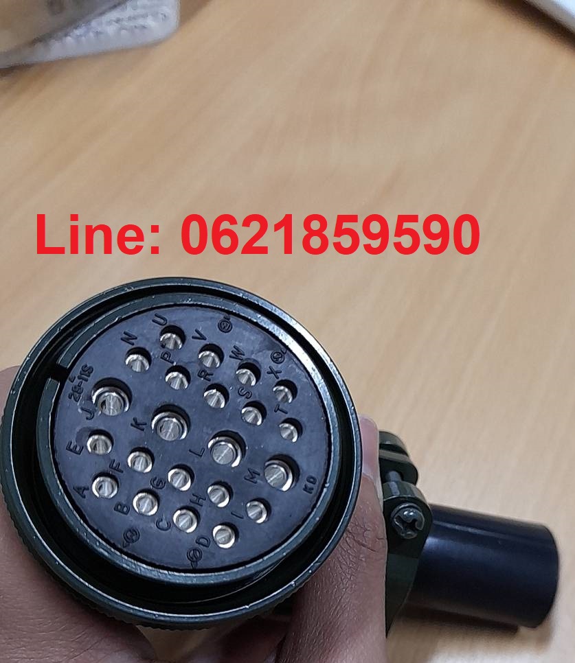 คอนเนคเตอร์โลหะสีเขียวทหาร,Circular connector Military connector รูปที่ 6