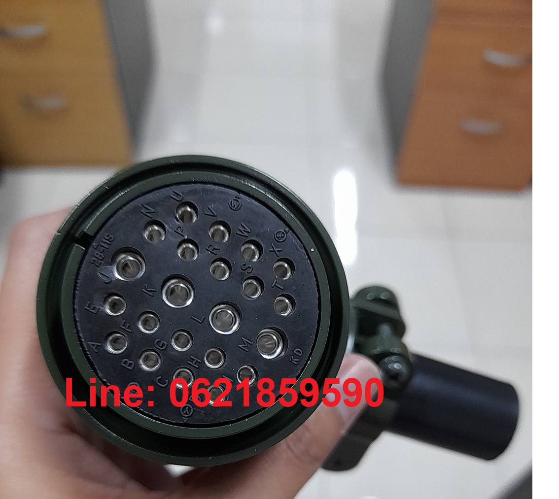 คอนเนคเตอร์โลหะสีเขียวทหาร,Circular connector Military connector รูปที่ 5