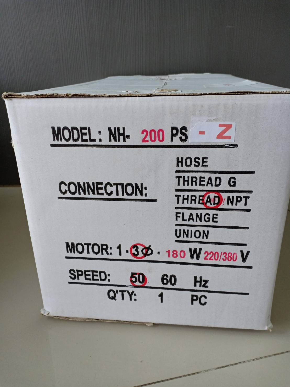 Magnetic drive pump รุ่นพิเศษ NH-200PS-z รูปที่ 7