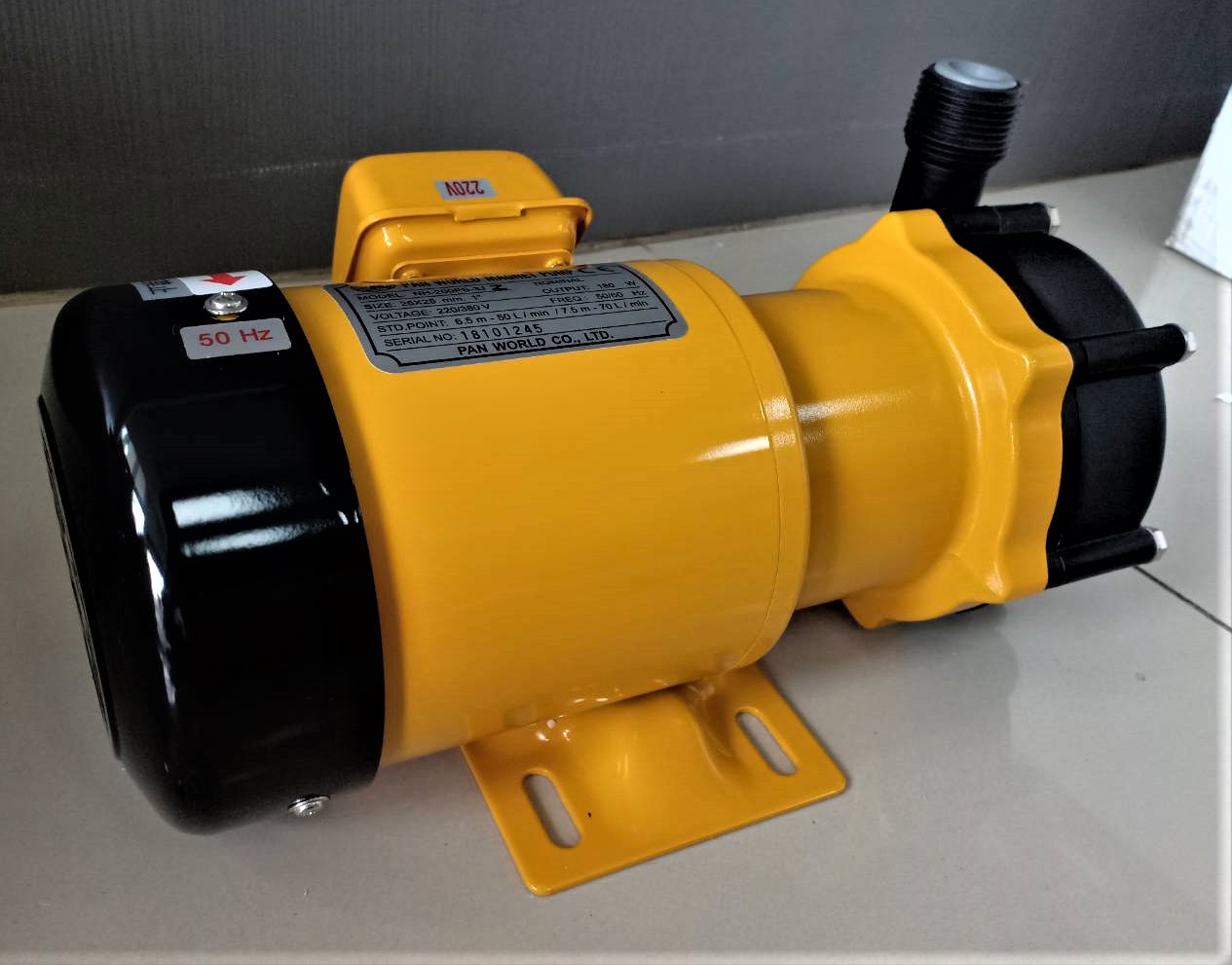 Magnetic drive pump รุ่นพิเศษ NH-200PS-z รูปที่ 3