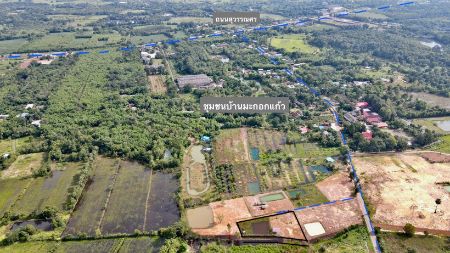ขาย ที่ดิน ฟรีค่าโอน ภาษี โฉนดครุฑแดงคำโตนด 1 ไร่ 1 งาน ที่ดินถมแล้วพร้อมสร้าง มีบ่อน้ำ 1 บ่อ รูปที่ 2