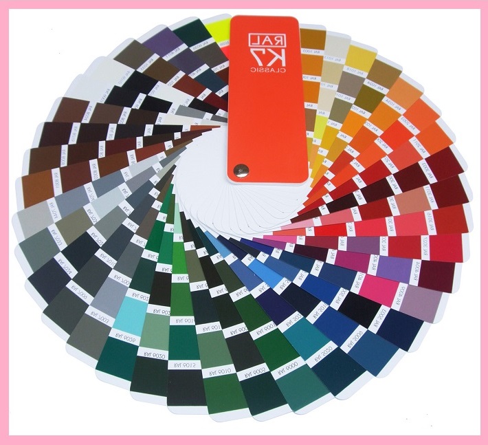 RAL K7 Color Fan Gloss เฉดสี มาตรฐาน  ไกด์สี RAL เป็นมาตรฐานสีอุตสาหกรรมของเยอรมนี รูปที่ 2