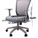 รูปย่อ LUXUS เก้าอี้สำนักงาน KLS003GY สีเทาอ่อน รูปที่4