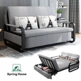 spring home โซฟาปรับนอนได้ ด้วยการจัดเก็บ พร้อมหมอน2ใบ ผ้าถอดซักได้ โครงเหล็ก ไม้เนื้อแข็ง โซฟาเบท โซฟานอน 4ฟุต 5ฟุต โซฟา 2ที่นั่ง 3ที่นั่ง