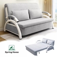 spring home โซฟานอนปรับนอนได้ ด้วยการจัดเก็บ พร้อมหมอน2ใบ ผ้าถอดซักได้ รับน้ำหนักได้400kg โซฟานอน โซฟาเบท 4ฟุต 5ฟุต โซฟา 2ที่นั่ง 3ที่นั่ง