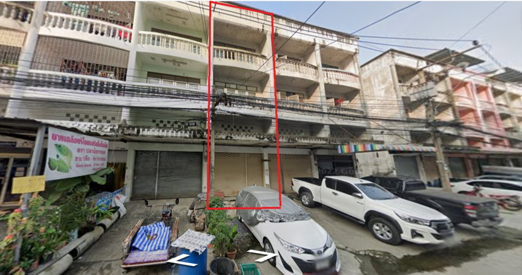 ขาย อาคารพาณิชย์ ราคาถูก มีนบุรี ใกล้รถไฟฟ้า เหมาะรีโนเวททำออฟฟิศ รูปที่ 1