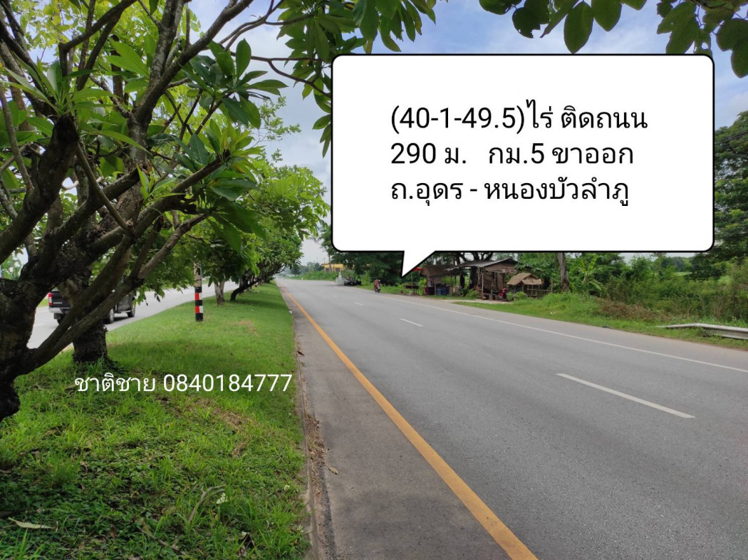 ขาย ที่ดิน 40 ไร่ 1 งาน 49.5 ตร.วา หน้ากว้างติดถนน 290 ม รูปที่ 1