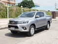 TOYOTA HILUX REVO DOUBLE CAB 2.8 G 4WD NAVI ปี 2017 เกียร์AUTO 4X4 สภาพนางฟ้า ฟรีดาวน์ กระบะ 4 ประตู รีโว่ สีเทา รถมือสอง