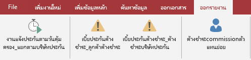 โปรแกรมเก็บข้อมูลลูกค้าประกันภัย รูปที่ 6