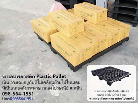 พาเลทไทยนิยม 100x120 วางกล่องลังกระดาษ รูปที่ 2