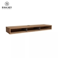 RINA HEY KAIZERB150 ชั้นวางทีวี ชั้นวาง โต๊ะวางทีวี ตู้วางทีวี TV Wall Cabinet W150 X D40 X H15 cm  สี น้ำตาลอ่อน