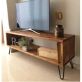 TV Consoleชั้นวางทีวี ขาเหล็กแข็งแรง ขนาด 120ย×30ล×70ส140ยx35ลึกx70ส ซม. ไม้พารา 1820มิล