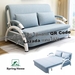 รูปย่อ spring home โซฟานอนปรับนอนได้ ด้วยการจัดเก็บ พร้อมหมอน2ใบ ผ้าถอดซักได้ รับน้ำหนักได้400kg โซฟานอน โซฟาเบท 4ฟุต 5ฟุต โซฟา 2ที่นั่ง 3ที่นั่ง รูปที่4
