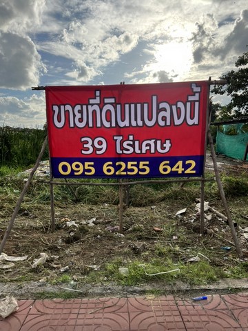 ขายที่ดินติดถนนไสวประชาราษฎร์ คลอง 4 ลำลูกกาใกล้ตลาดกลางลาดสวาย รูปที่ 1