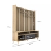 รูปย่อ Inhome Furniture ชั้นวางทีวี พร้อมชั้นโชว์ W160xD40xH178 รุ่น SC1612 Inhome Tv entertainment unit W160xD40xH178 SC1612 รูปที่3