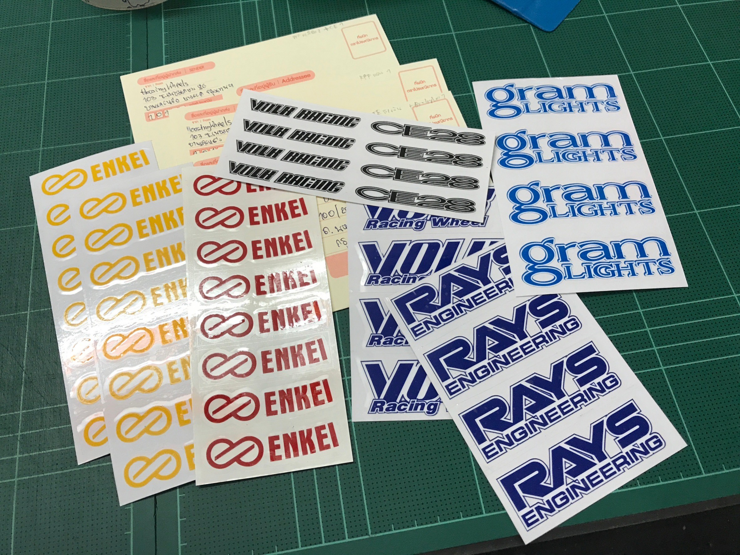 Sticker ติดก้านล้อ ติดล้อ สติกเกอร์ Gramlights SSR รูปที่ 1