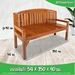 รูปย่อ Dao888  ม้านั่งยาว 1.5 เมตร ไม้สัก ม้านั่งไม้ เก้าอี้นั่งยาว ม้านั่งมีพนักพิง เก้าอี้พิงยาว #ร่องโค้ง รูปที่3