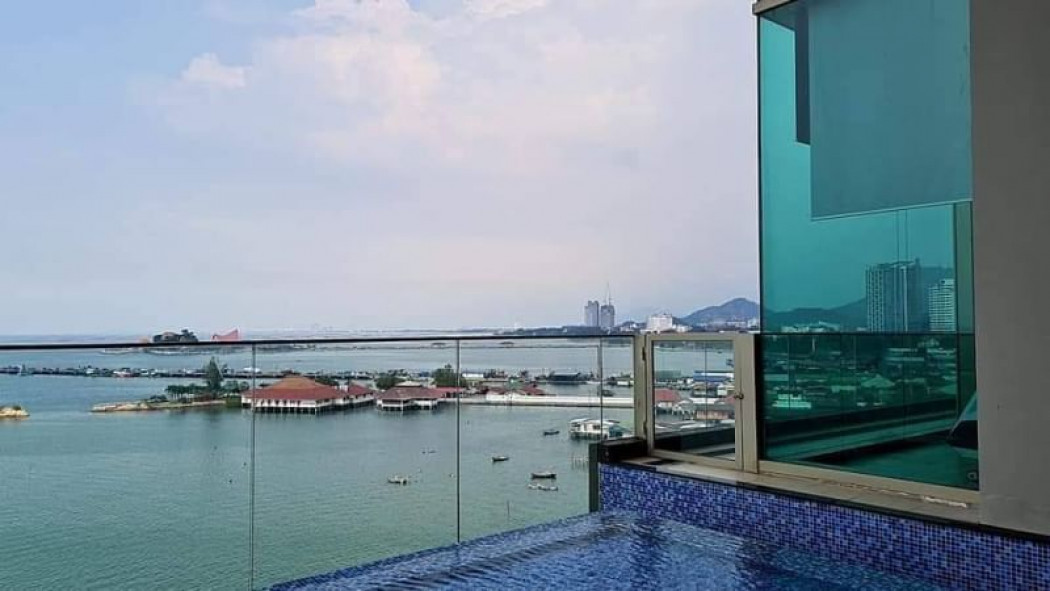 ให้เช่าคอนโดหรู Marina Bay Front Luxury Condominium 57 ตร.ม 1 ห้องนอน วิวทะเลและภูเขา รูปที่ 1