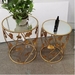 รูปย่อ Nordic Iron Tea Table Set Coffee Table Sofa Side Porch Side Table Gold Tea Table TV Table รูปที่3