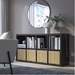 รูปย่อ Promotion!! Bookcase wooden bookcase KALLAX bookshelf KALLAX shelf blackbrown 77x147 cm. TV cabinet IKEA bookshelf shelf TV stand. รูปที่2